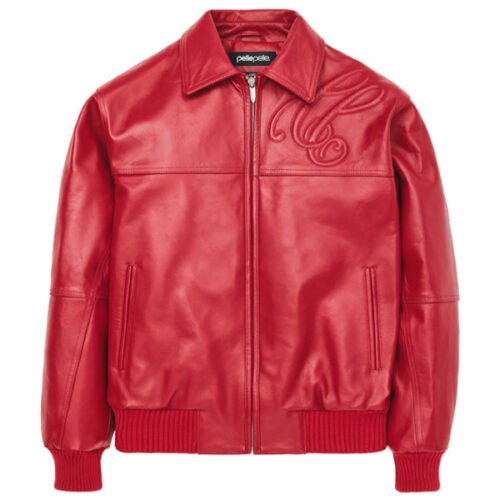 Pelle Pelle Plush Puff Red Leather Jacket