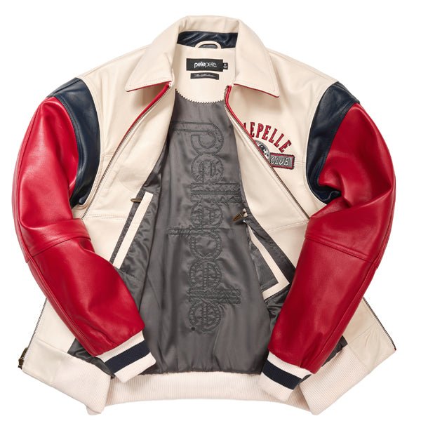 Pelle Pelle World Famous Soda Club Cream Red Leather Jacket - Image 3