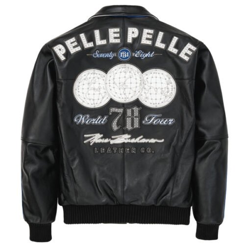 Alternative view of Pelle Pelle 78 World Tour Plush Black Leather Jacket