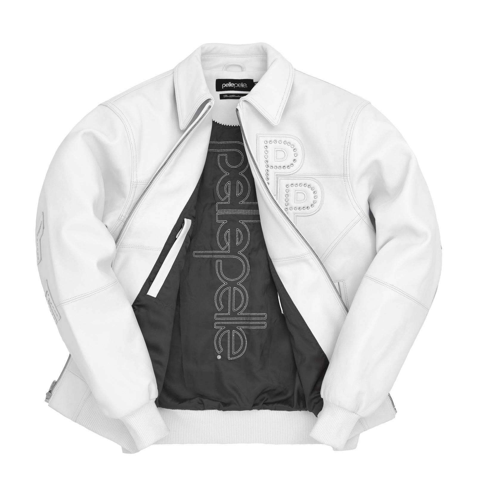 Pelle Pelle Stones White Leather Jacket - Image 3
