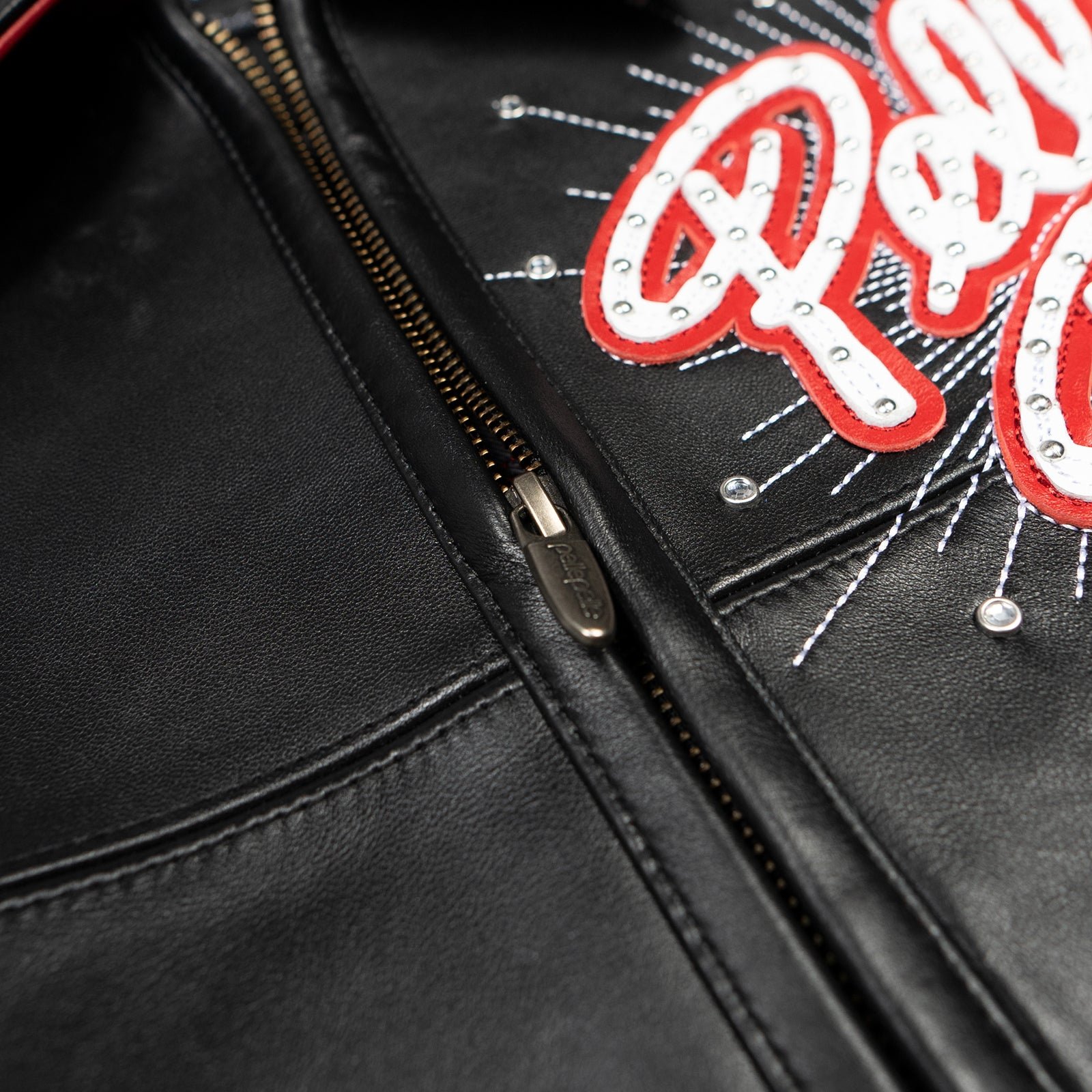 Pelle Pelle Logo World Famous Soda Club Black Leather Jacket - Image 4