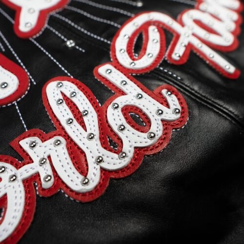 Pelle Pelle Logo World Famous Soda Club Black Leather Jacket - Image 6
