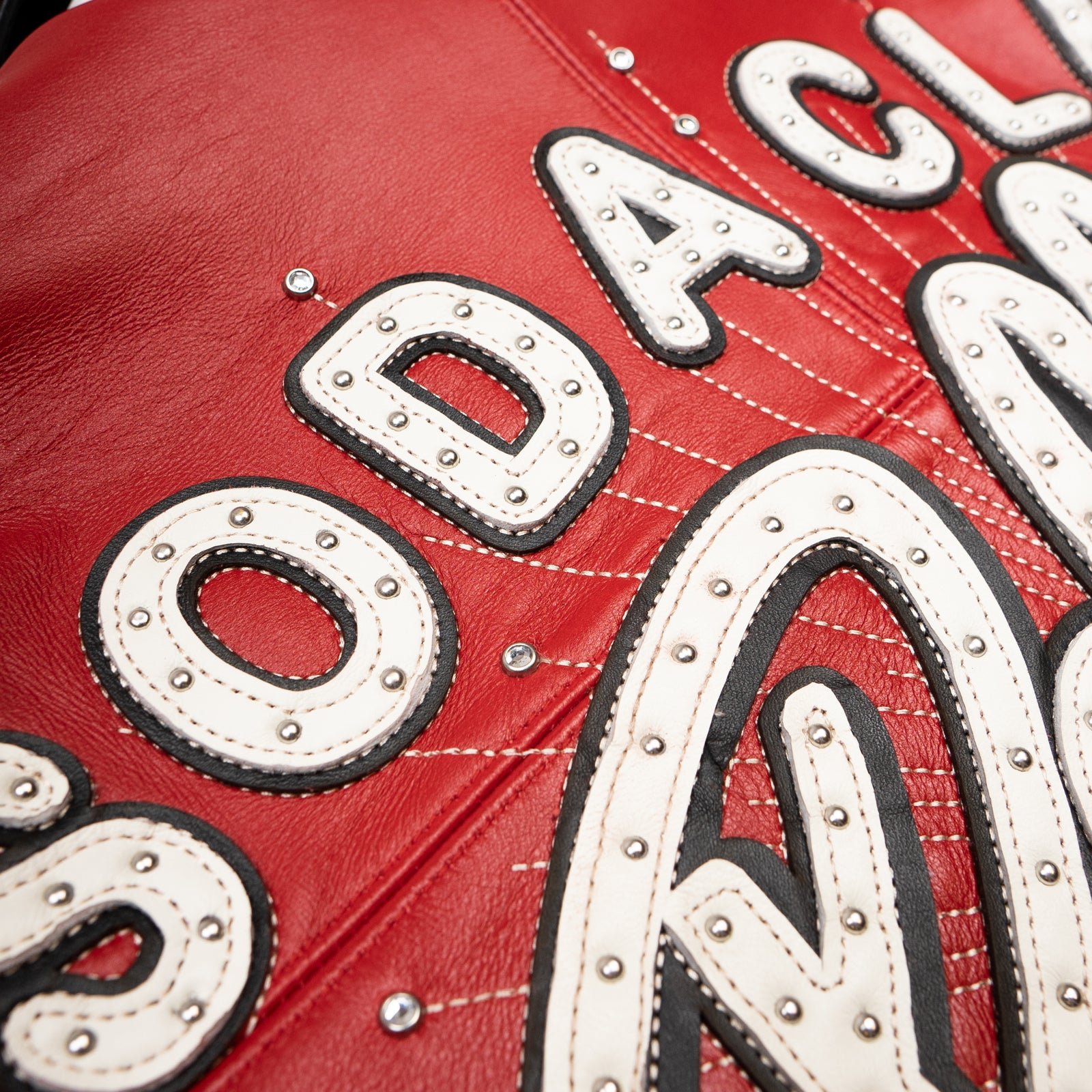 Pelle Pelle World Famous Soda Club Red Leather Jacket - Image 4
