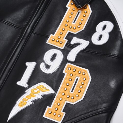 Pelle Pelle Soda Club Tiger Black & White Leather Jacket - Image 4