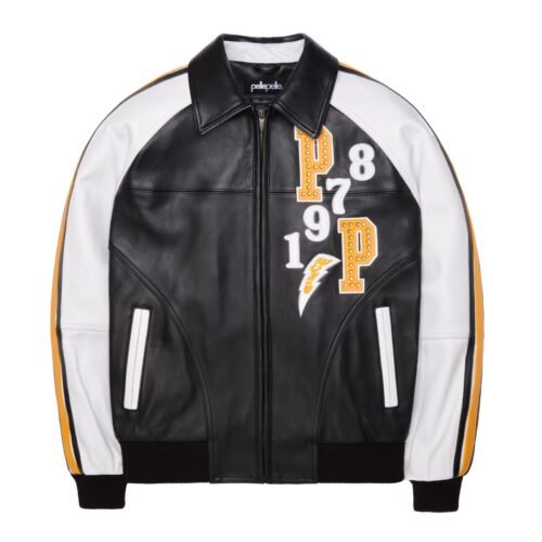 Pelle Pelle Soda Club Tiger Black & White Leather Jacket