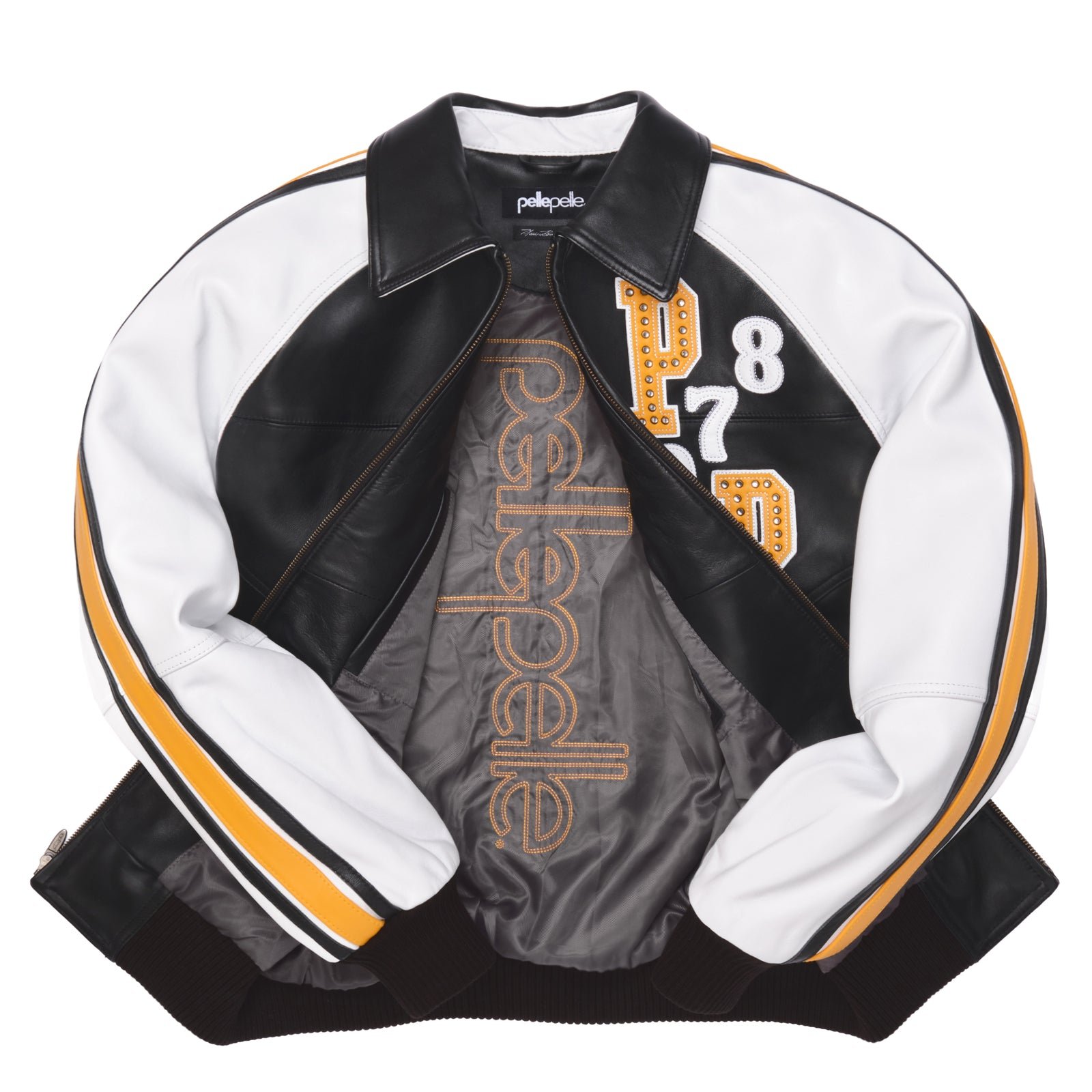 Pelle Pelle Soda Club Tiger Black & White Leather Jacket - Image 3