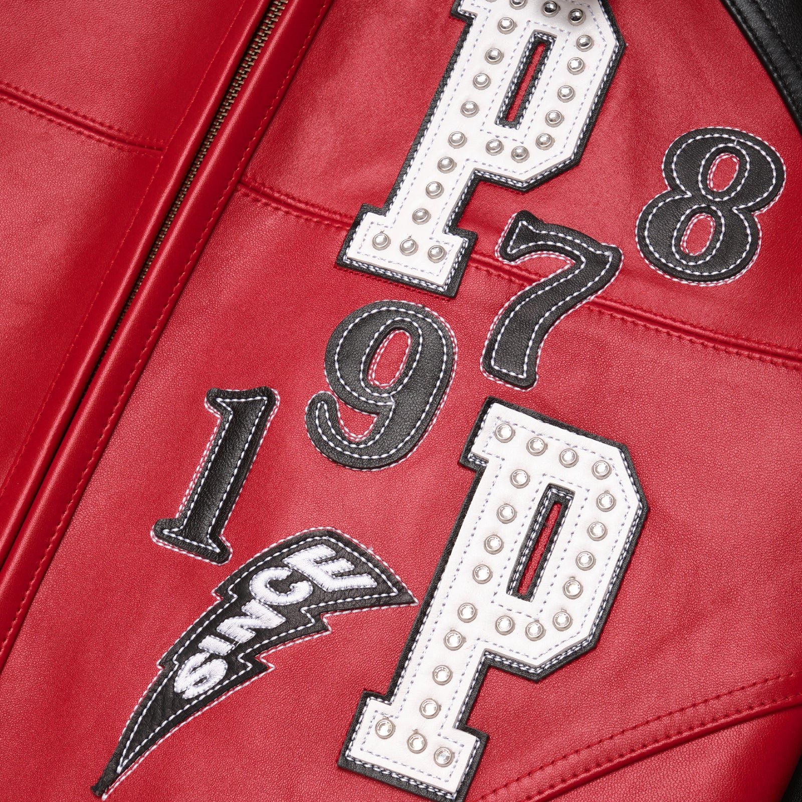 Pelle Pelle Soda Club Tiger Red & Black Leather Jacket