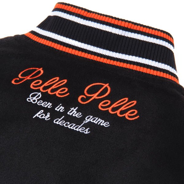 Pelle Pelle World Famous Black Wool & Leather Varsity Jacket - Image 9