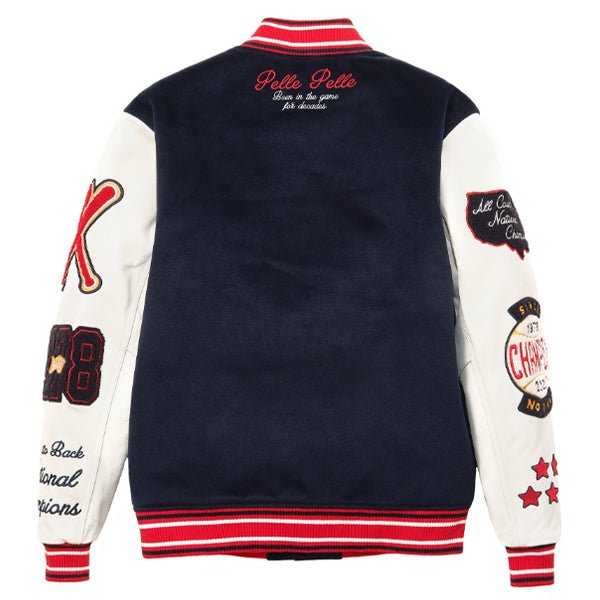 Pelle Pelle World Famous Wool and Leather Varsity Jacket - Image 2