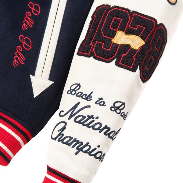 Pelle Pelle World Famous Wool and Leather Varsity Jacket - Image 6