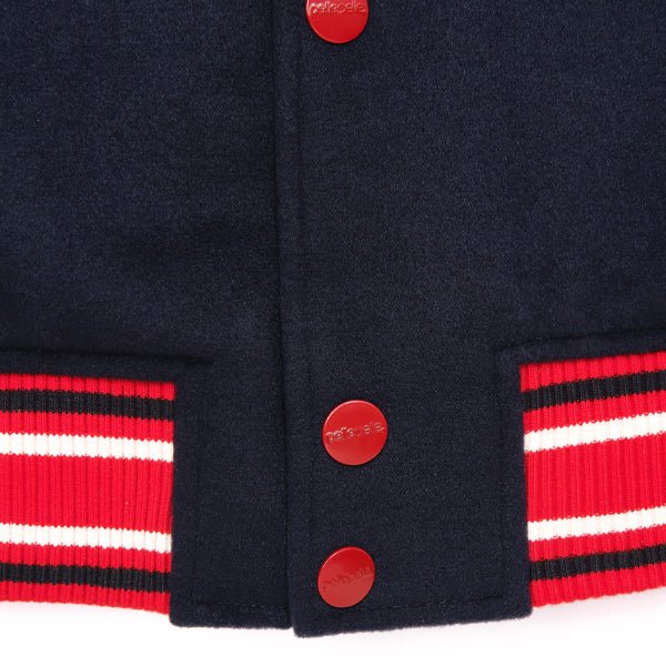 Pelle Pelle World Famous Wool and Leather Varsity Jacket - Image 7