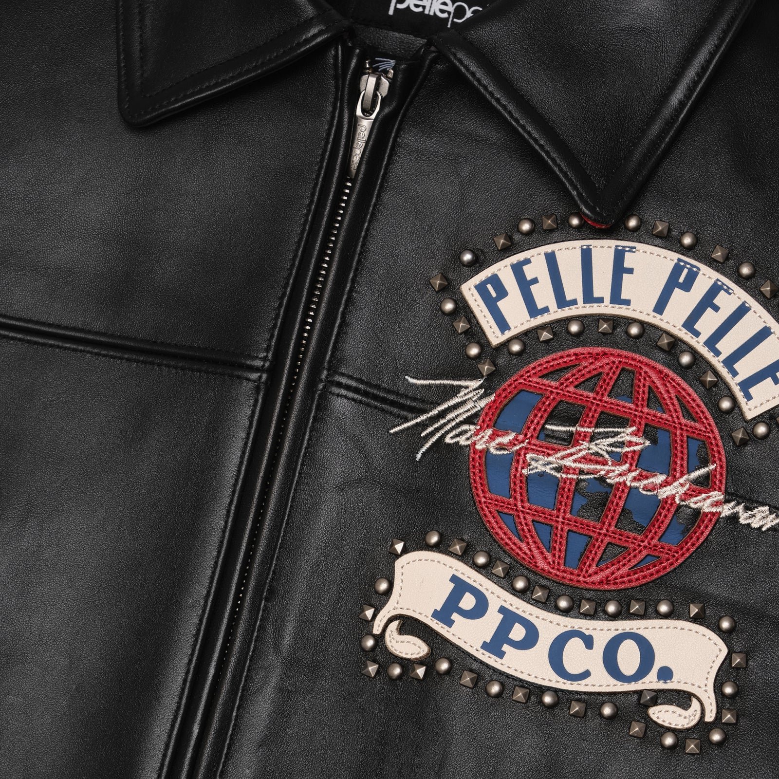 Pelle Pelle World Tour Red & Black Leather Jacket - Image 4