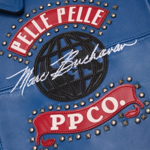 Pelle Pelle World Tour Royal & Black Leather Jacket - Image 4