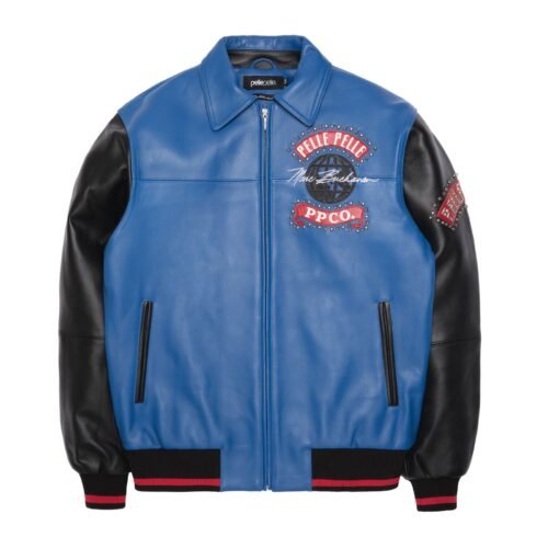 Pelle Pelle World Tour Royal & Black Leather Jacket