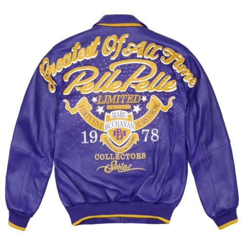 Alternative view of Pelle Pelle Greatest Of All Time Purple Leather Jacket