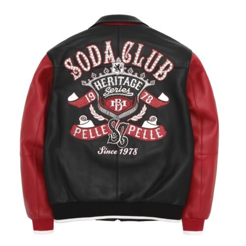 Pelle Pelle Heritage Black / Red Leather Jacket