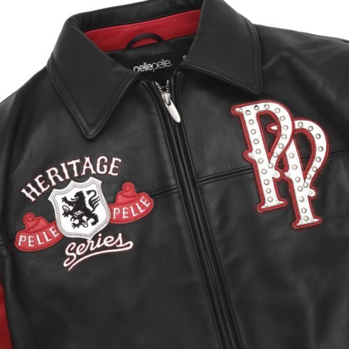 Pelle Pelle Heritage Black / Red Leather Jacket