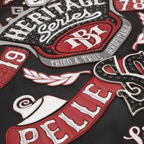 Pelle Pelle Heritage Black / Red Leather Jacket