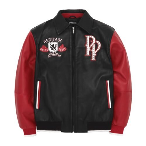 Pelle Pelle Heritage Black / Red Leather Jacket