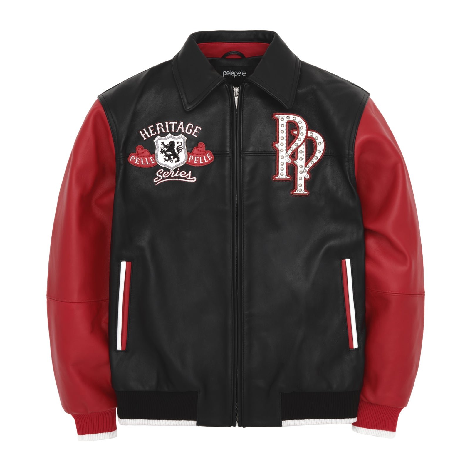 Pelle Pelle Heritage Black / Red Leather Jacket