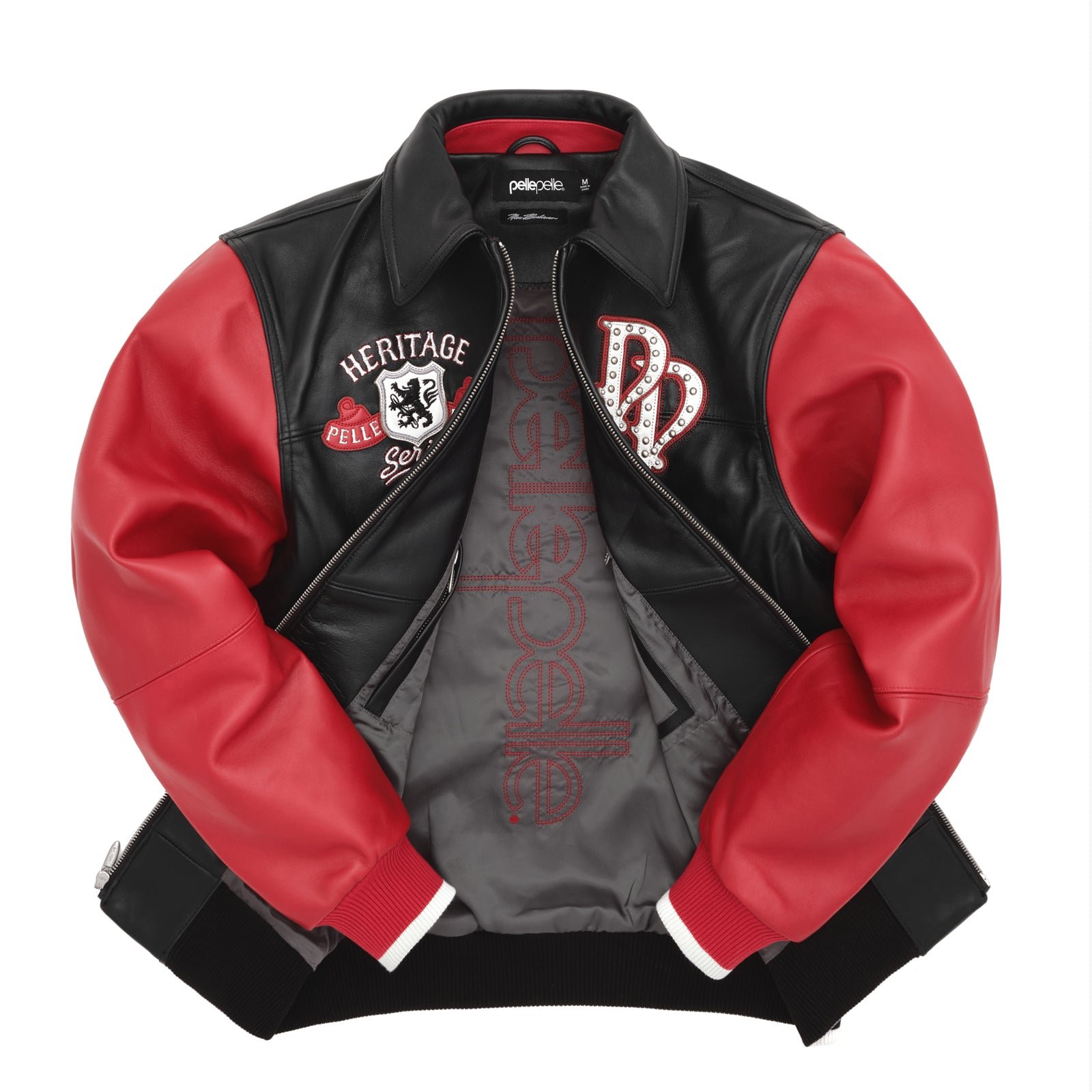 Pelle Pelle Heritage Black / Red Leather Jacket