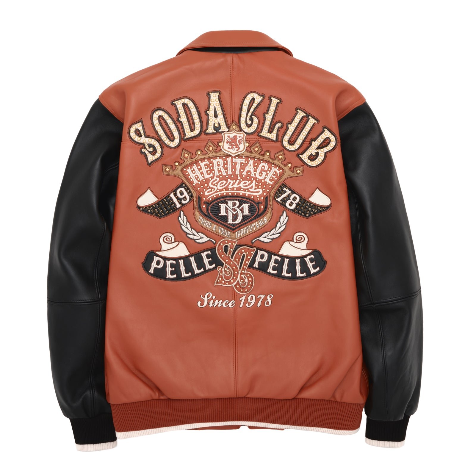 Pelle Pelle Heritage Brown & Black Leather Jacket