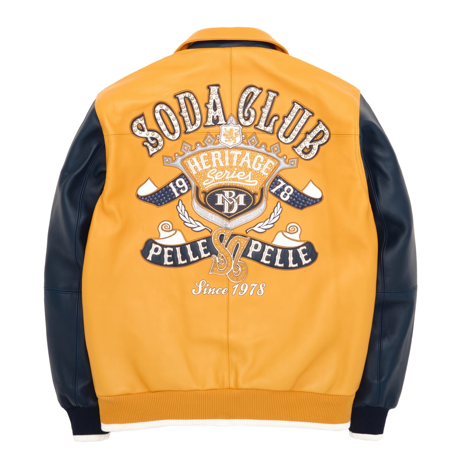Pelle Pelle Heritage Yellow / Black Leather Jacket