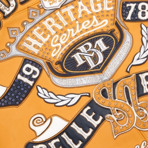 Pelle Pelle Heritage Yellow / Black Leather Jacket