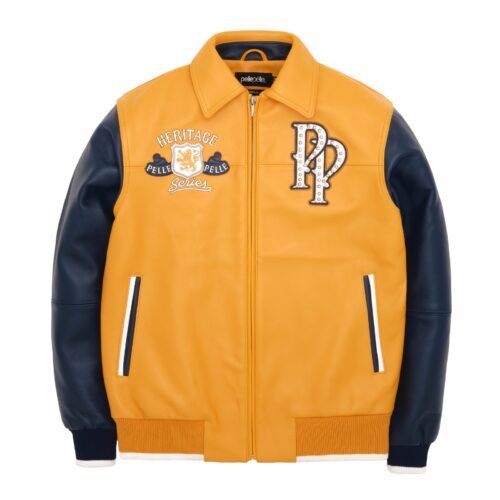 Pelle Pelle Heritage Yellow / Black Leather Jacket