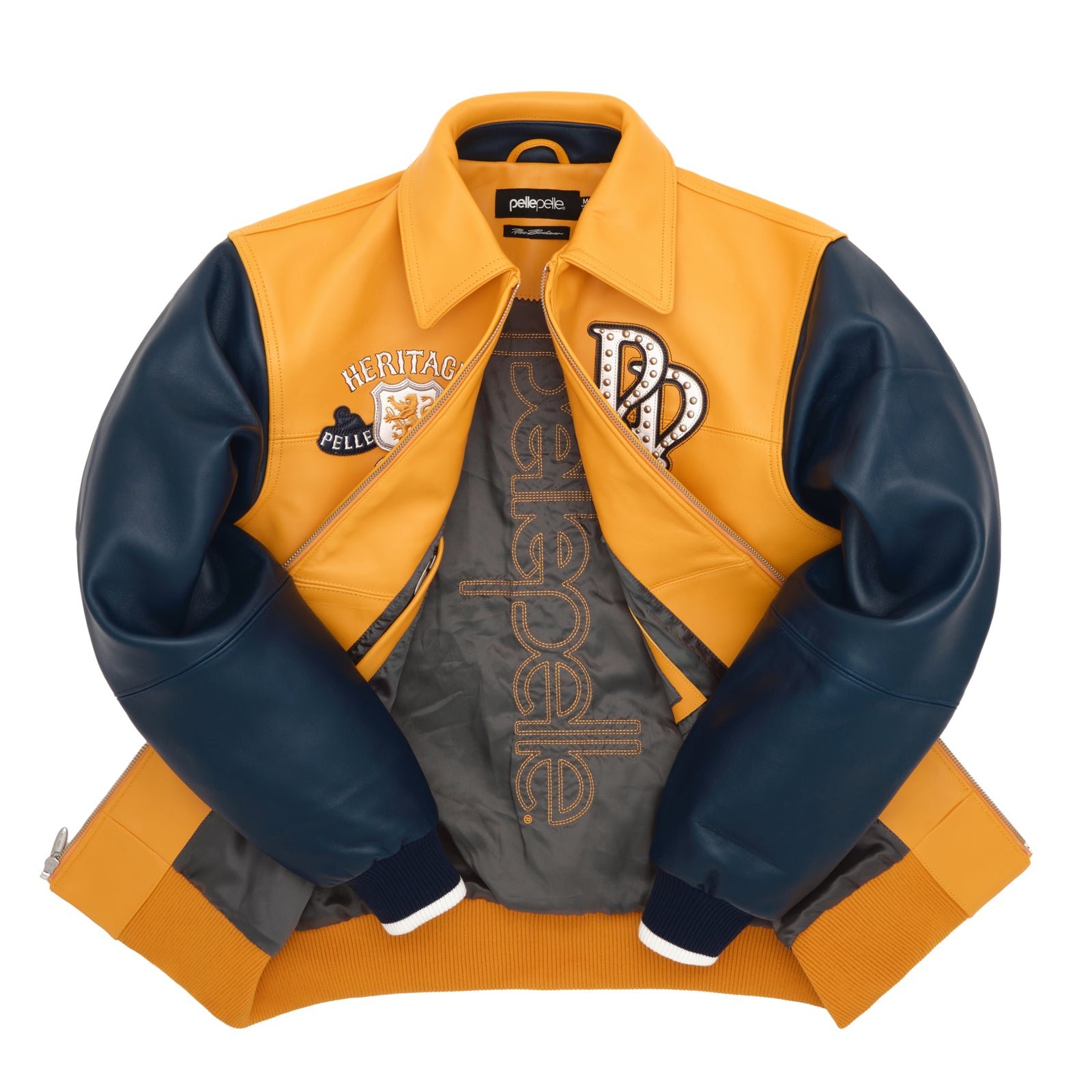 Pelle Pelle Heritage Yellow / Black Leather Jacket