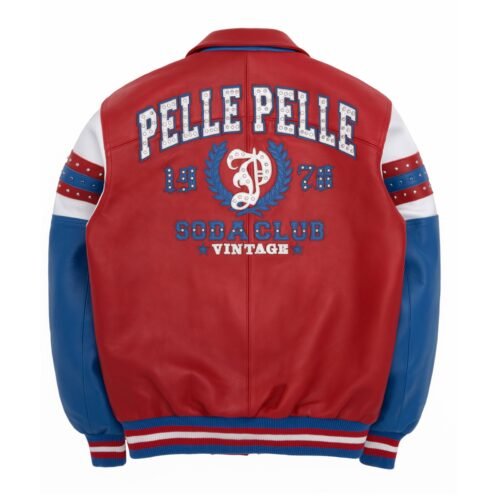 Alternative view of Pelle Pelle Arches Red & Royal Leather Jacket