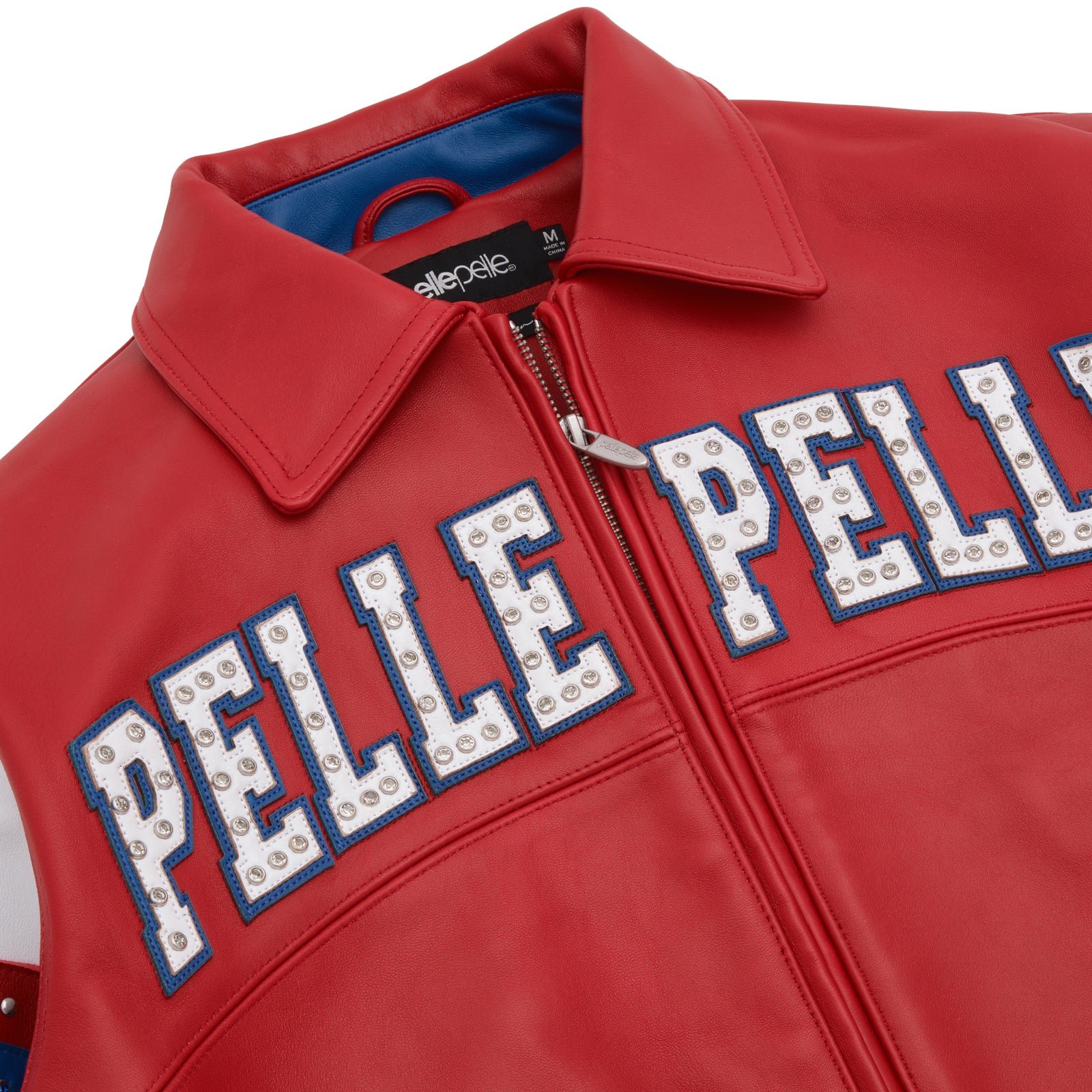 Pelle Pelle Arches Red & Royal Leather Jacket - Image 4
