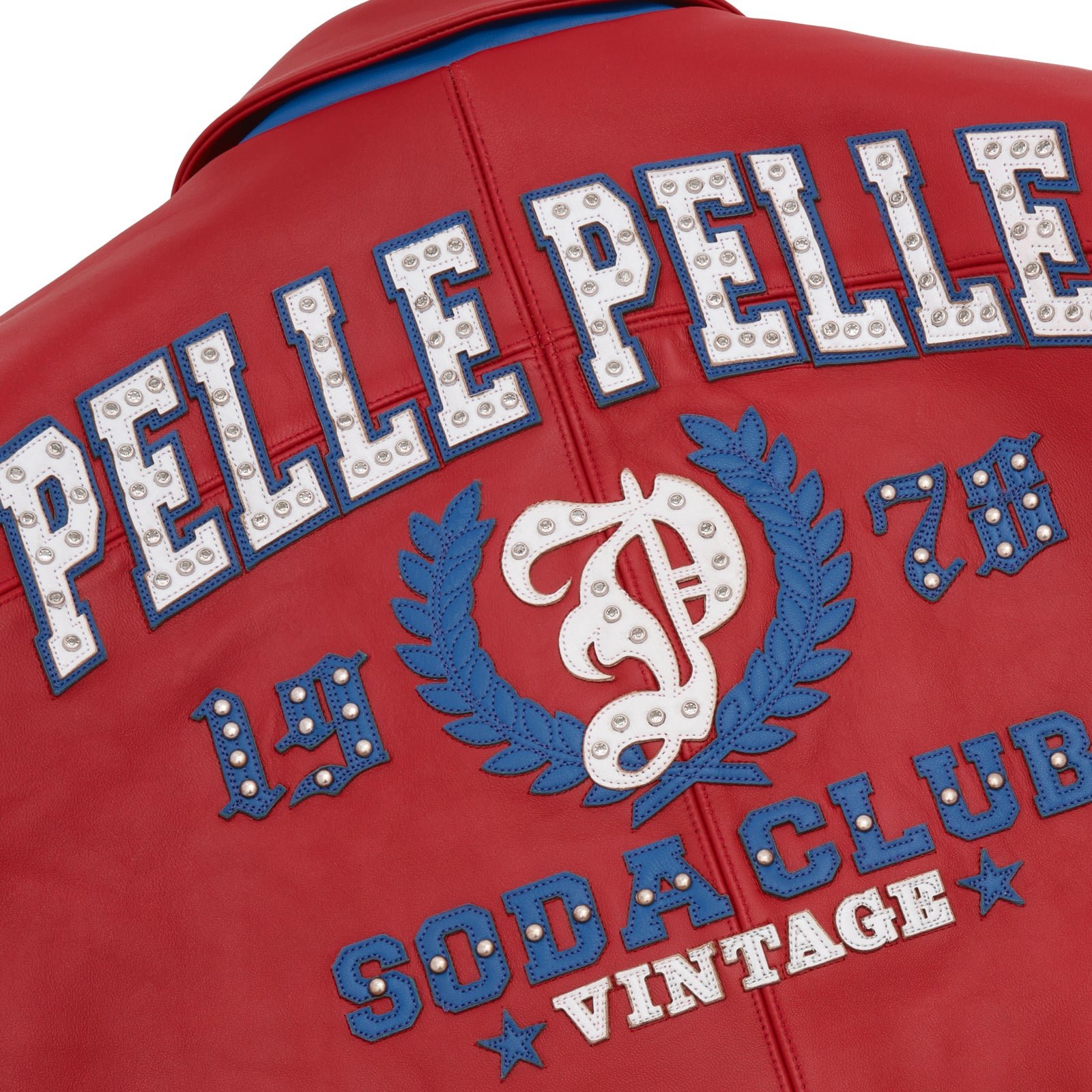 Pelle Pelle Arches Red & Royal Leather Jacket - Image 5