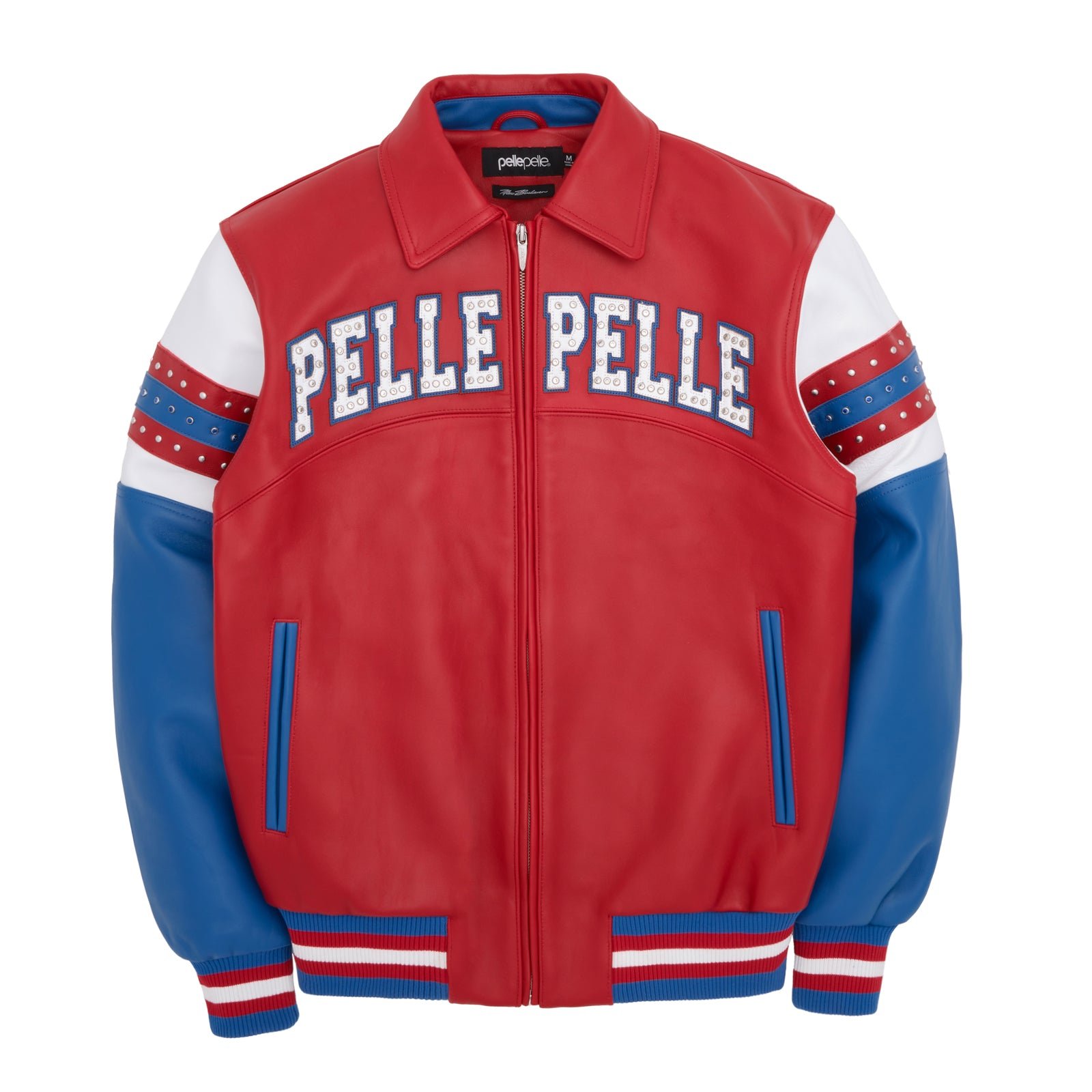 Pelle Pelle Arches Red & Royal Leather Jacket