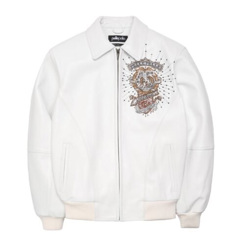 Pelle Pelle Collectors Series White Leather Jacket