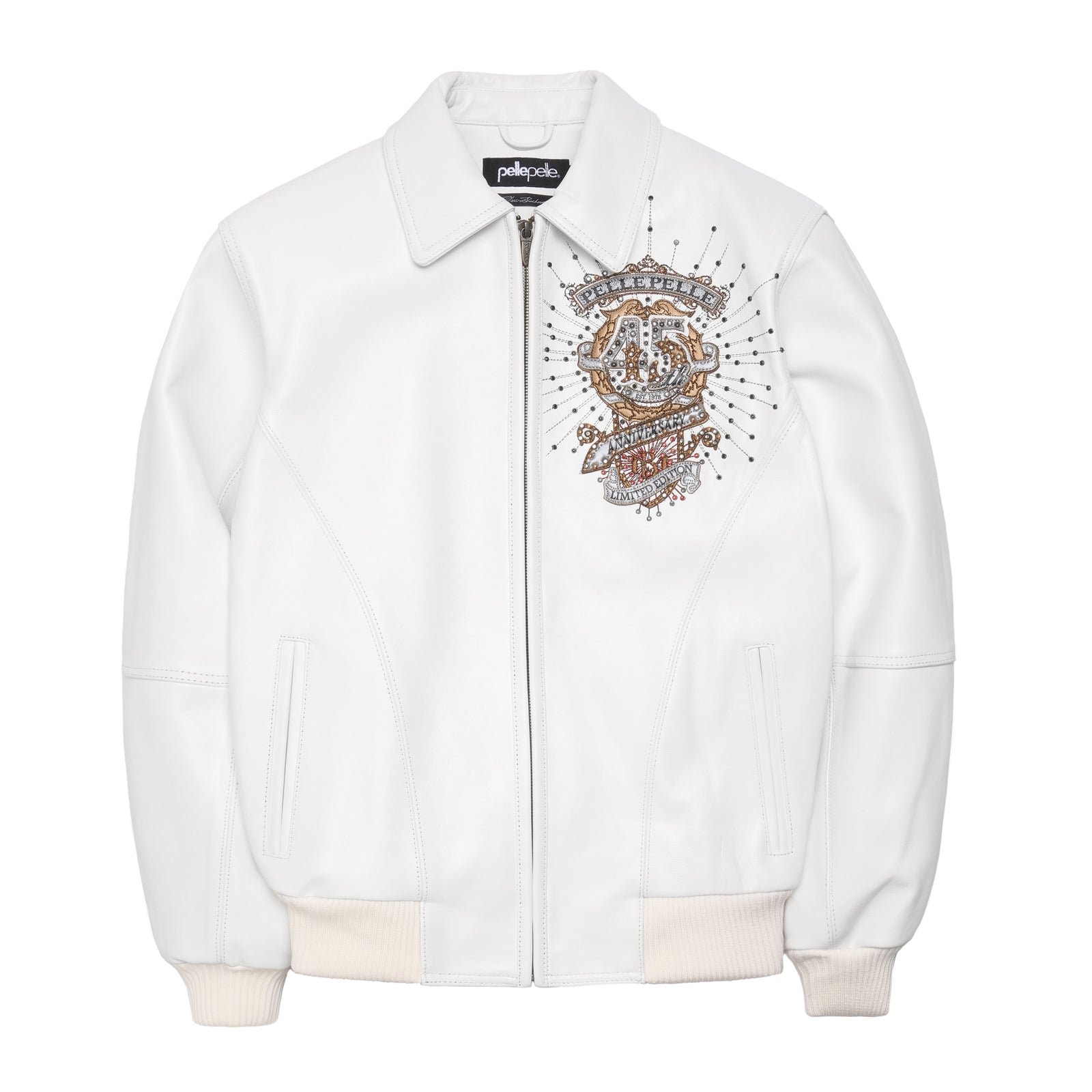 Pelle Pelle Collectors Series White Leather Jacket