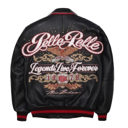 Pelle Pelle Legends Live Forever Black Leather Jacket