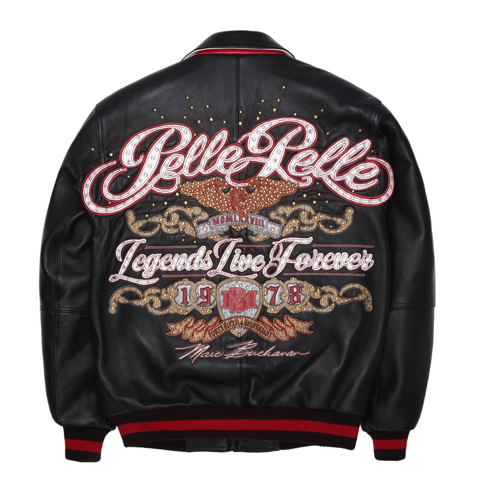 Pelle Pelle Legends Live Forever Black Leather Jacket