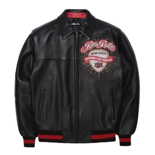 Pelle Pelle Legends Live Forever Black Leather Jacket