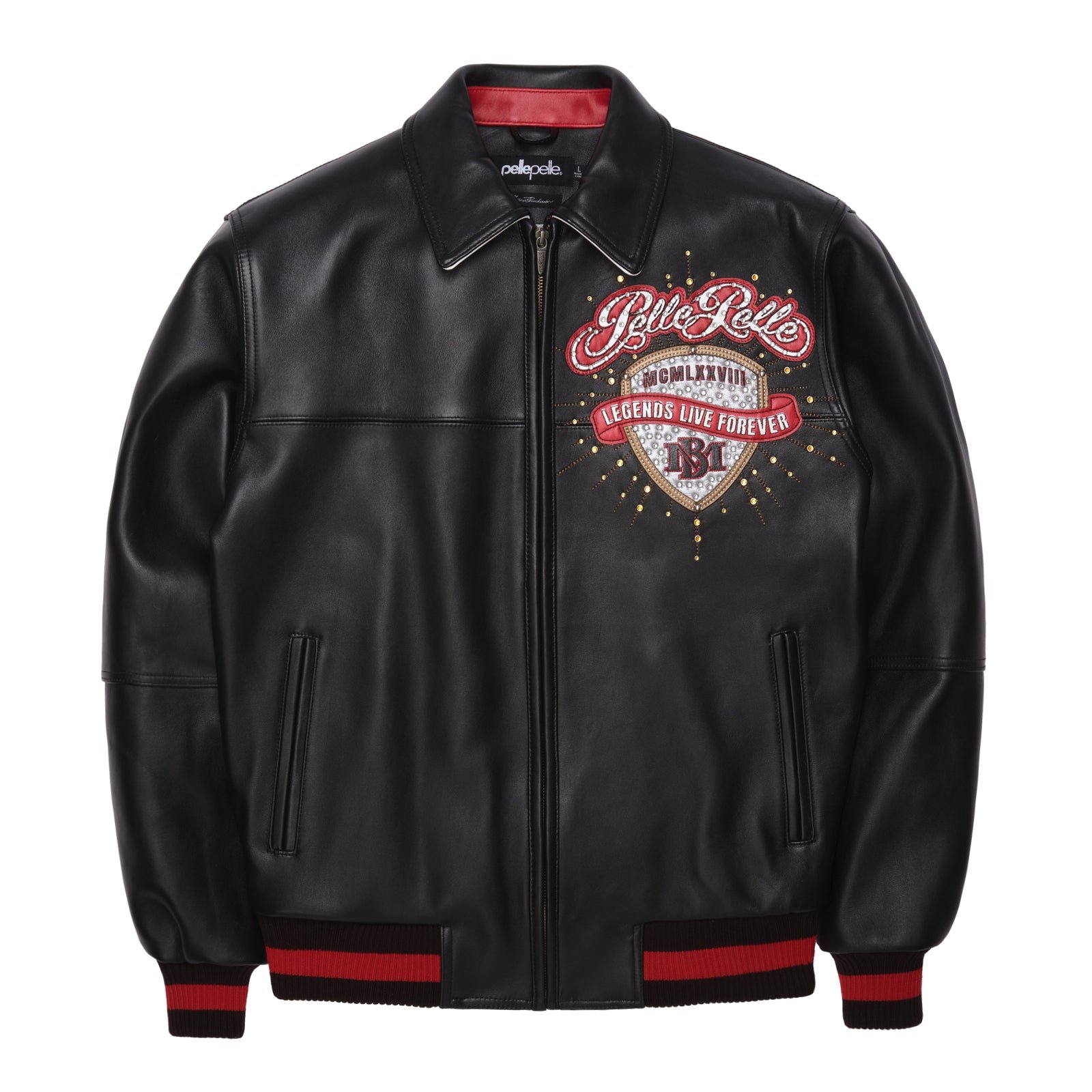 Pelle Pelle Legends Live Forever Black Leather Jacket