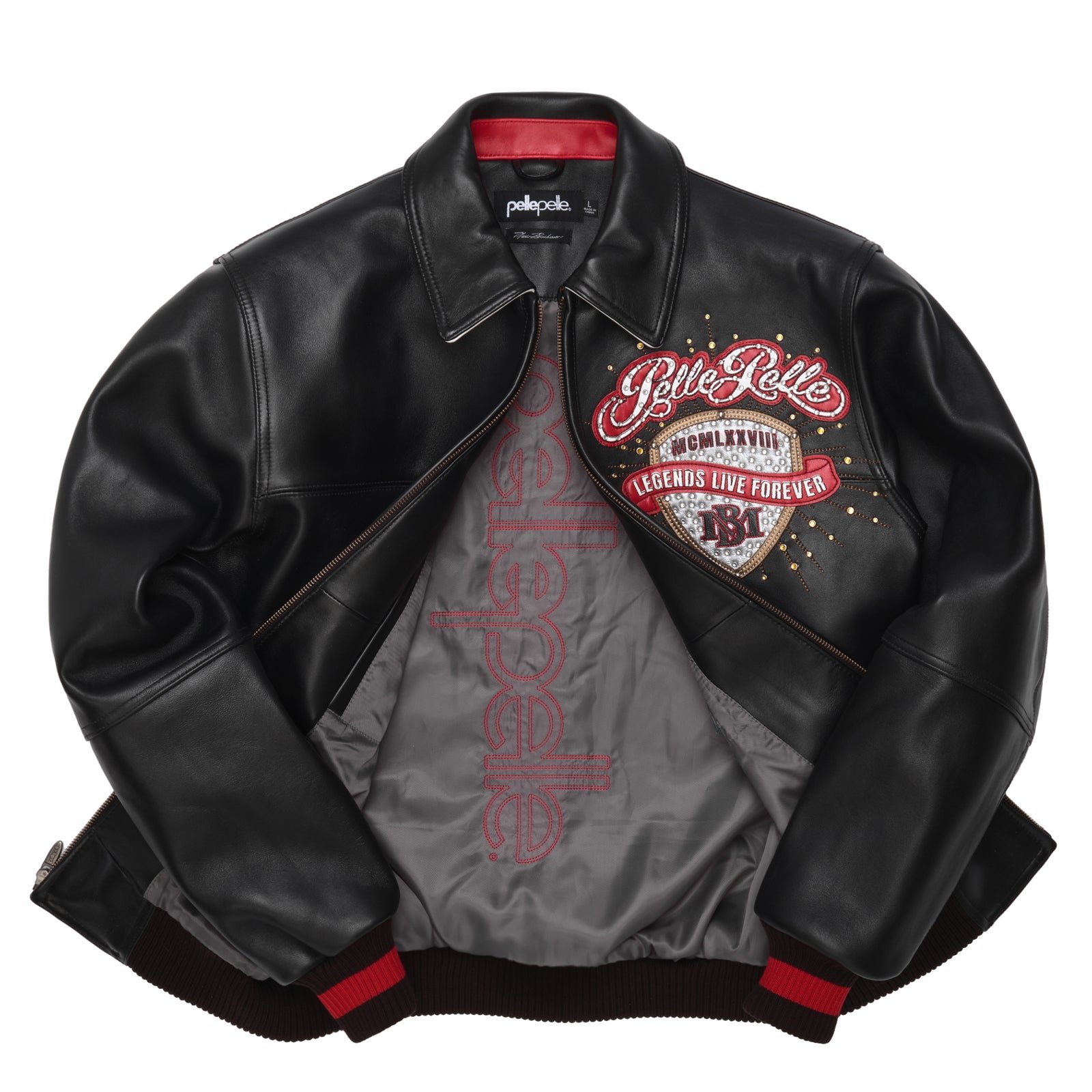 Pelle Pelle Legends Live Forever Black Leather Jacket