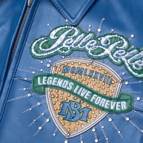 Pelle Pelle Legends Live Forever Royal Blue Leather Jacket
