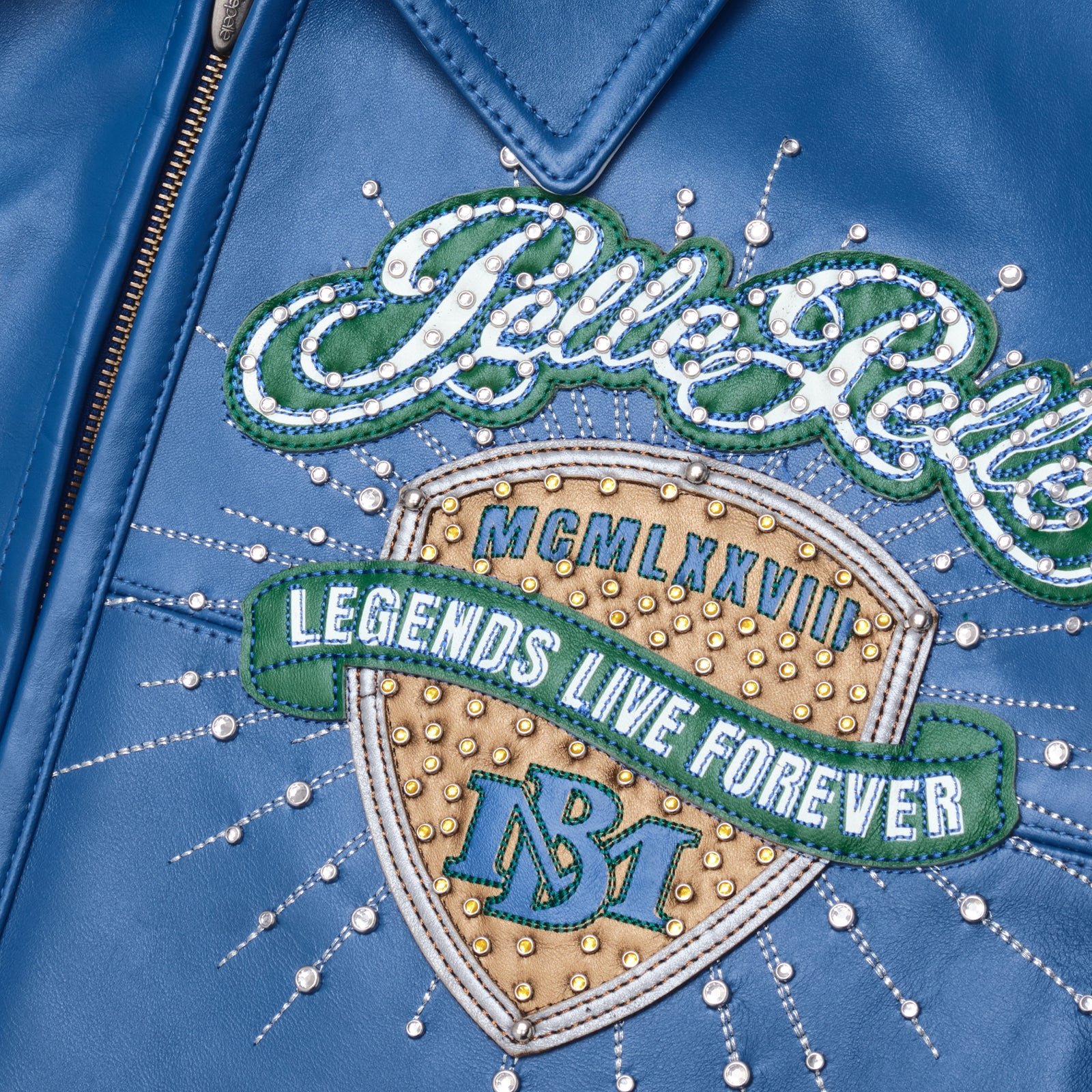 Pelle Pelle Legends Live Forever Royal Blue Leather Jacket