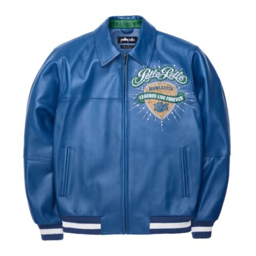 Pelle Pelle Legends Live Forever Royal Blue Leather Jacket