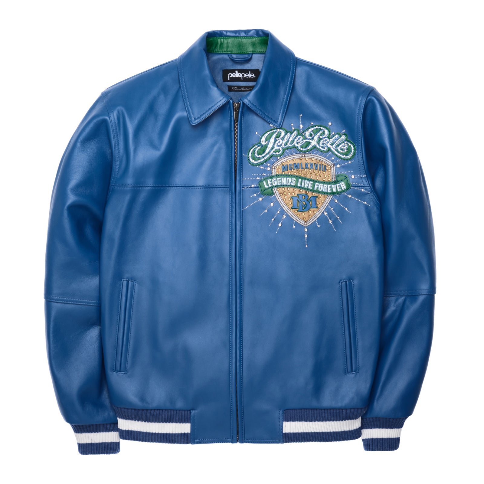Pelle Pelle Legends Live Forever Royal Blue Leather Jacket