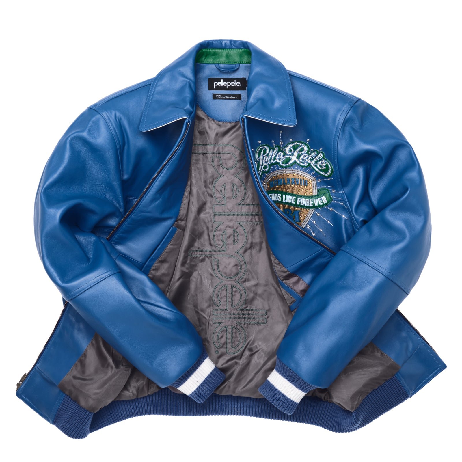 Pelle Pelle Legends Live Forever Royal Blue Leather Jacket