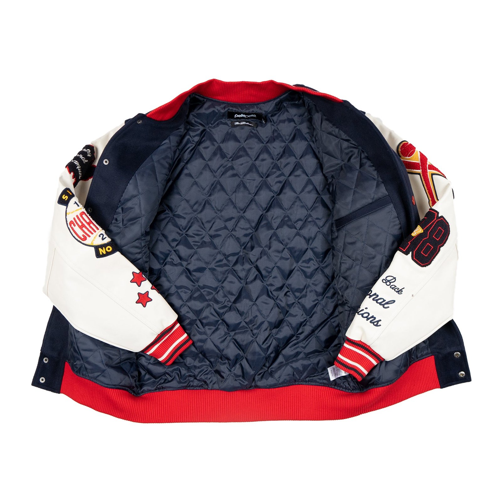 Pelle Pelle World Famous Wool and Leather Varsity Jacket - Image 3