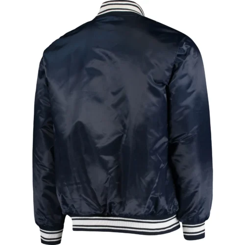 Denver Broncos Classic Ribbed Satin Varsity Jacket