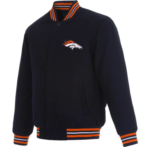 Denver Broncos Football Team Players Wool Varsity Jacket