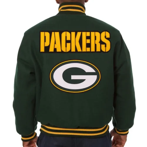 Green Bay Packers Wool Varsity Green Jacket